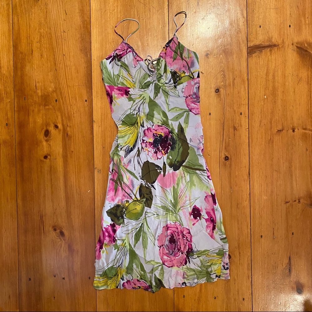 Charlotte Russe Flowered Rayon Dress